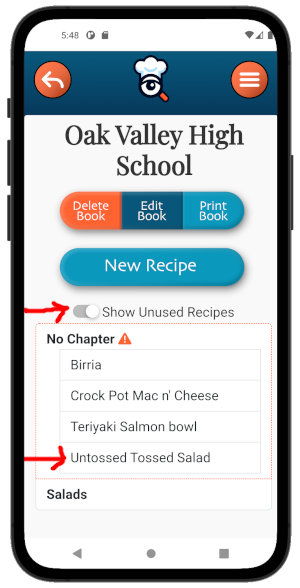 Review recipes